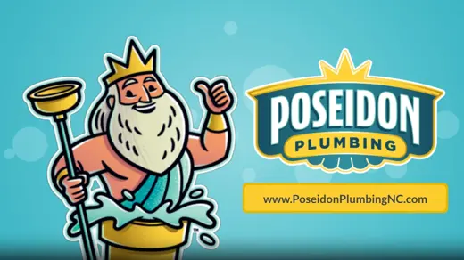Poseidon Plumbing Logo & Character